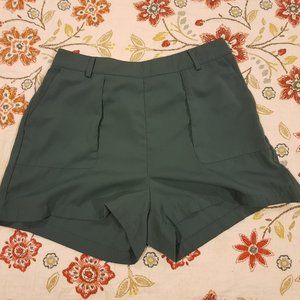 💙 BOGO FREE - A New Day Green High Waisted Women's Shorts - Size Large
